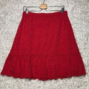 LOFT Eyelet Skirt